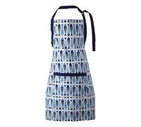 Premier Housewares Aprons For Women 100% Cotton Cooking Aprons For Women Blue Baking Apron Apron For Women Kitchen Aprons For Women Ladies Apron 87x69