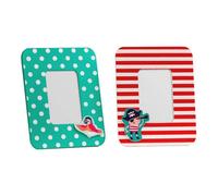 Orsina Playful Design Assorted 4 X 6 Photo Frames, Pirate Themed Picture Frame, Durable Multi Photo Frame For Wall