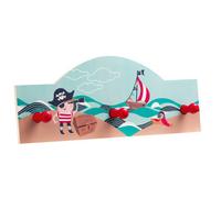 Orsina Playful Pirate Wall Hanger, Pirate Design Wall Hooks For Bedroom, Durable Clothes Hanging Hook For Washroom