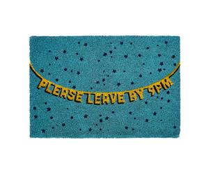 Orsina Please Leave By 9Pm Text Doormat
