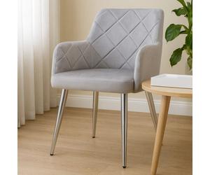 Orsina Plush Mink Velvet Splayed Dining Chair, Versatile Lounge Chair, Modern Kitchen Chair, Luxe Livingroom Chair