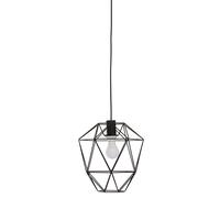 Orsina Polished Chrome Pendant Light, Triangle Cage Frame Hanging Ceiling Light For Kitchen, Ceiling Mounted Lamp in Black Orsina Black