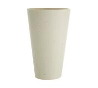 Orsina Polyresin Vase White Polyresin Small Tapered Vase Orsina White