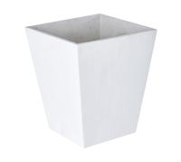Haldis Small White and Silver Ceramic Vase - White
