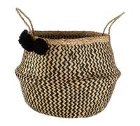 Orsina Pom Pom Seagrass Basket
