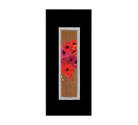 Orsina Poppies Rectangular Framed Wall Art in Black Orsina Black