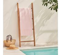 Orsina Poppy Red Hammam Towel, 100% Cotton Quick Dry Towel With Woven Texture, Lightweight Throw Blanket in Pink Orsina Pink