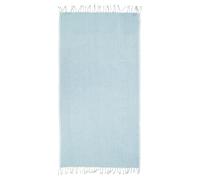 Orsina Poppy Red Hammam Towel, 100% Cotton Quick Dry Towel With Woven Texture, Lightweight Throw Blanket in Blue Orsina Blue