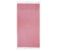 Orsina Poppy Red Hammam Towel, 100% Cotton Quick Dry Towel With Woven Texture, Lightweight Throw Blanket