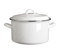 Orsina Porter Large Casserole Dish With Lid in White Orsina White