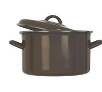 Premier Housewares Large Casserole Dish - Grey Enamel, Grey