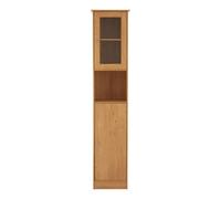 Premier Housewares Portland Tall Cabinet, Oak Veneer