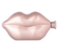 Orsina Pout Hip Flask, Fun & Quirky Stainless Steel Flask With Pouting Lips Design, Compact 4oz Size With Secure in Pink Orsina Pink
