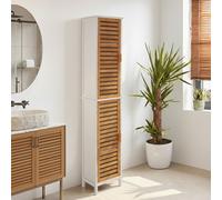 Orsina Practical Design 2 Single 4 Inner Shelves Standing Cabinet, Big Impact Display Cabinet, Slim Storage Unit