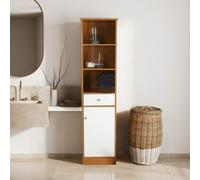 Orsina Practical Design Oak Effect Floor Standing Cabinet, Stylish Display Cabinet, Slim Design Storage Unit in Natural Orsina Natural
