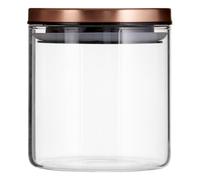 Orsina Practical Design Rose Gold Lid 550Ml Storage Jar, Elegant House Spice Jars, Durable Organizer For Kitchen