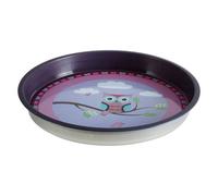 Premier Housewares 507322 Happy Owls Serving Tray, Round, Tin, Multi-Colour, 33 x 33 x 4 cm, 1 piece