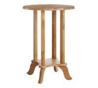 Orsina Practical Round Rubberwood Side Table, Elegant Small Lounge Table, Versatile Corner Table For Bedroom in Natural Orsina Natural