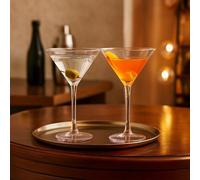 Maison by Premier Frosted Deco Set of 2 Martini Glasses
