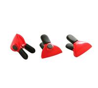 Orsina Practical Set Of Three Red Magnetic Clips, Stylish Design Magnetic Cips For Kitchen, Lightweight Clips
