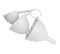 Orsina Precisely Measured 3Pc Measuring Funnel Set, Durable Measuring Funnel, Functional Design Measuring Funnel in White Orsina White
