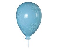Kids Night Light, Balloon Design, Ceramic, Wall Mounted - Glossy Blue