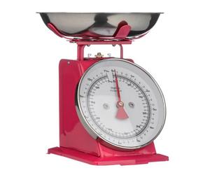 Orsina Premium 5Kg Hot Pink Retro Kitchen Scale, Retro Style Kitchen Scale, Iron Steel Constructed Baking Scale
