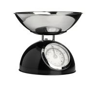 Orsina Premium Constructed 5Kg Red Kitchen Scale, Retro Style Kitchen Scale, Iron Steel Constructed Baking Scale in Black Orsina Black