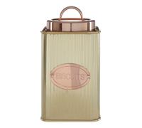 Orsina Prescott Biscuits Canister in Gold Orsina Gold