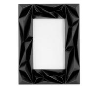 Orsina Prisma Black 4X6 Photo Frame, Geometric Wire Design With Matte Black Finish, Freestanding Or Wall-Mounted