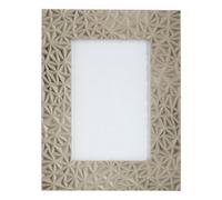 Orsina Prisma Grey Photo Frame, Textured Geometric Design With Matte Grey Finish, Freestanding Display For 4x6 Orsina Grey