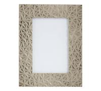 Orsina Prisma Grey Photo Frame, Textured Geometric Design With Matte Grey Finish, Freestanding Display For 4x6 Orsina Grey