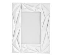 Orsina Prisma White 4x6 Photo Frame, Geometric Wire Design With Matte White Finish, Freestanding Or Wall-Mounted Orsina White