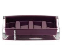 Acrylic Soap Dish with Diamante Detail - Purple