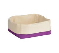 Orsina Purple And Cream Small Bread Basket