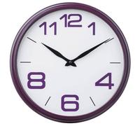 Orsina Purple Plastic Frame Wall Clock
