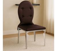 Orsina Purple Silk Dining Chair, Upholstered Dining Chair With High Back Rest, Modern Dining Chairs For Dining Orsina Purple