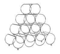 Interiors By Ph Pyramid Wine Rack, Silver