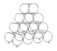 Orsina Pyramid Wine Rack in Silver Orsina Silver