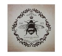 Orsina Queen Bee Wall Plaque, Typography With Crown And Bee Motif In Bold Design, Adds Fun And Empowerment