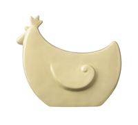 Orsina Quirky Ceramic Rooster Ornament, Distinctive Decorative Stoneware Rooster, Farmhouse-Inspired Chicken Statue in Cream Orsina Cream