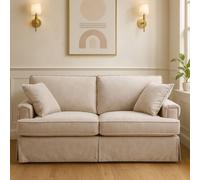 Orsina Ralph Two Seat Velvet Sofa in Brown Orsina Brown