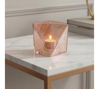 Orsina Rambia Small Pink Glass Candle Holder