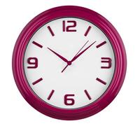 Orsina Raspberry Plastic Wall Clock