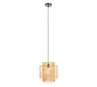Orsina Rattan Overlapping Pendant Lamp, Rattan Pendant Light in Natural Orsina Natural