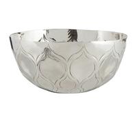 Premier Housewares Complements Bowl with Nickel Finish/Made From Strong Aluminum/Decorative Piece/Punch Bowl/Fruit Bowl/Durable/Dimensions are 32 x 14 x 32
