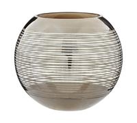 Orsina Raya Large Rounded Glass Vase in Silver Orsina Silver