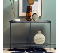 Orsina Rectangular Coffee Table, Ample Storage Modern Console Table, Easy To Maintain Console Table With Storage in Black Orsina Black