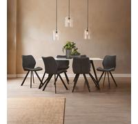 Orsina Rectangular Dining Set in Grey Orsina Grey