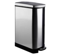 Rectangle Mirror Finish Pedal Bin - Stainless Steel